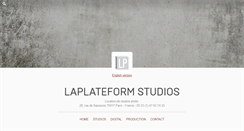 Desktop Screenshot of laplateform.com